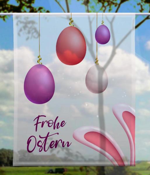Ostern in silber, Scheibenhänger eckig